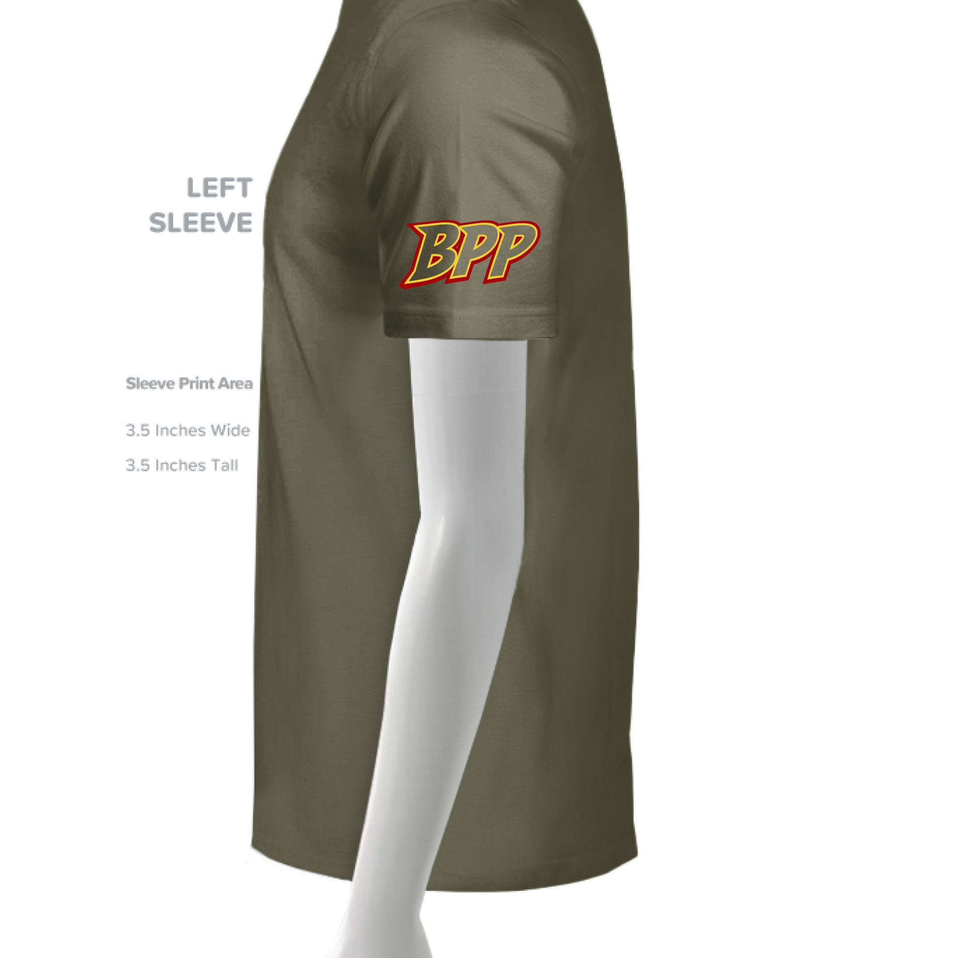 Olive Drab Green - SLEEVE_LEFT