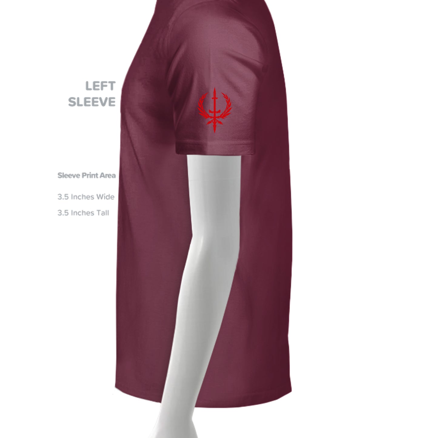 SPORT MAROON - TT11 - SLEEVE_LEFT