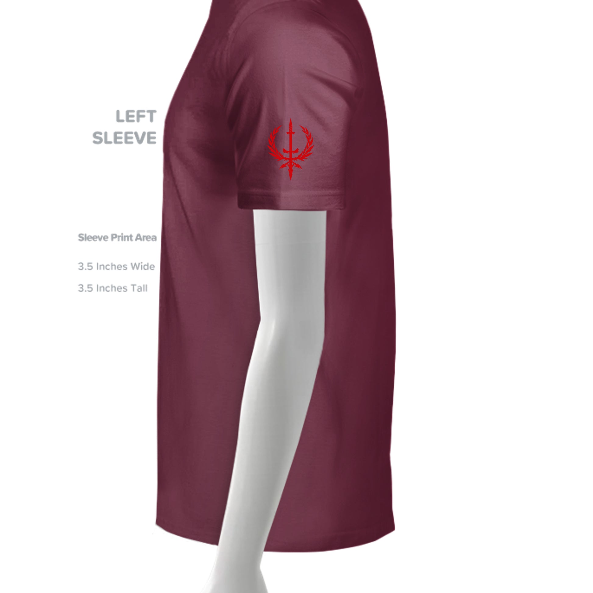 SPORT MAROON - TT11 - SLEEVE_LEFT